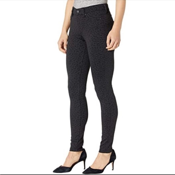 Liverpool NWT Madonna Black Charcoal Cheetah Print Leggings 0/25 - Picture 4 of 15